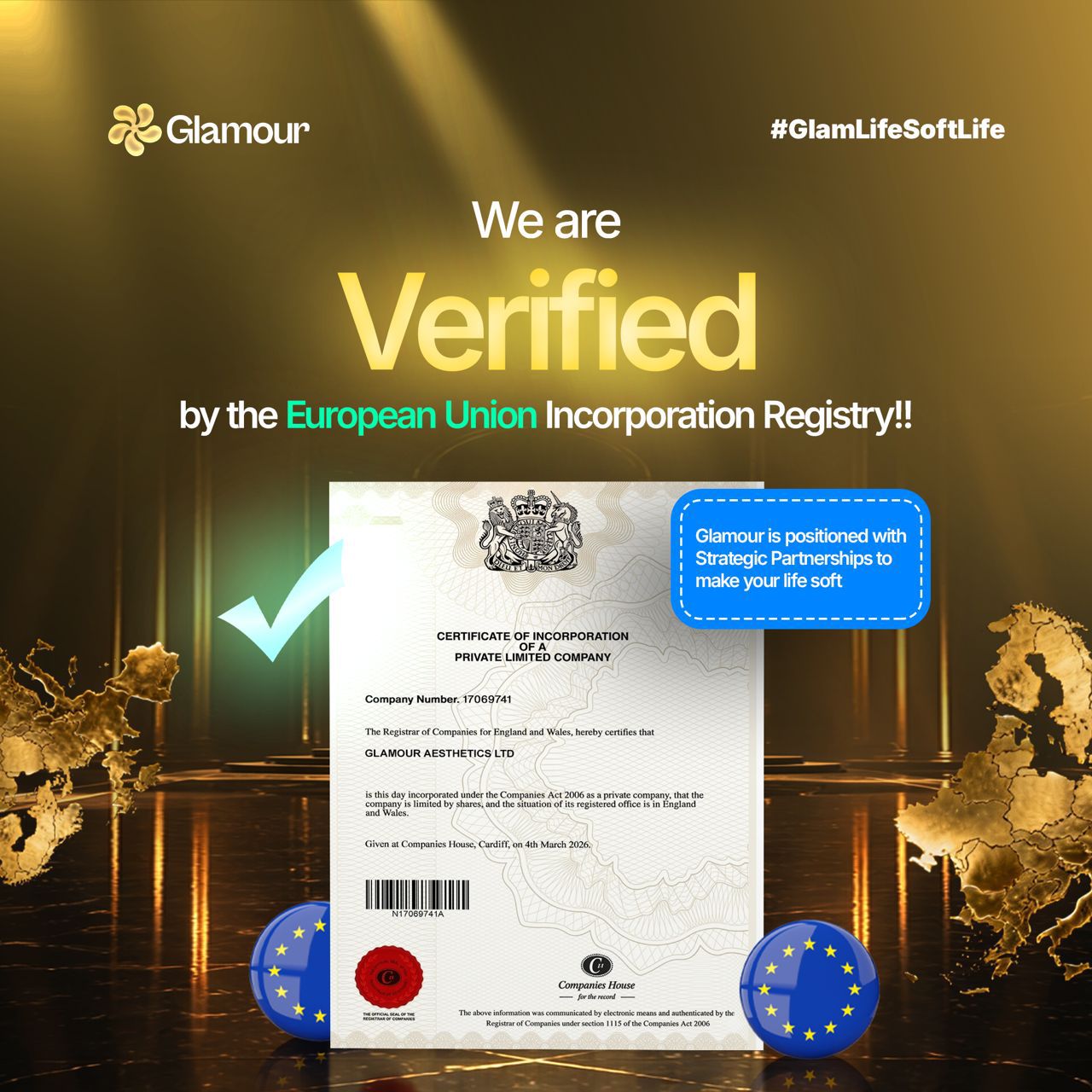 Glamour is Verified!